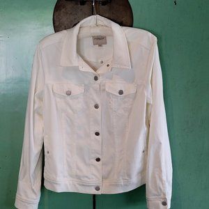 LIVERPOOL Kolten White Denim Jacket, M